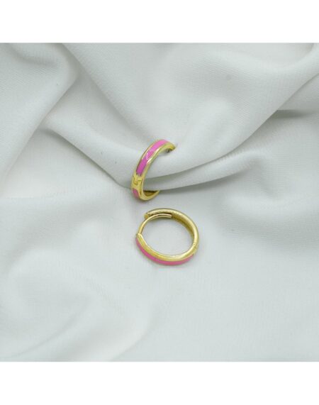 İLTERİŞ PEMBE MİNELİ KÜPE