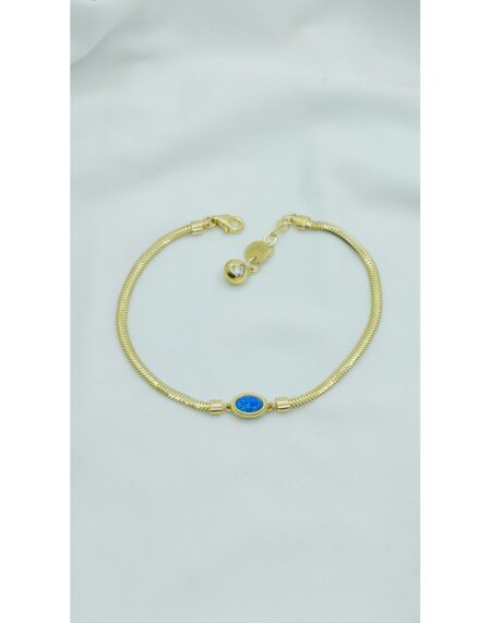 FİRUZE TAŞLI BALIKSIRTI BİLEKLİK