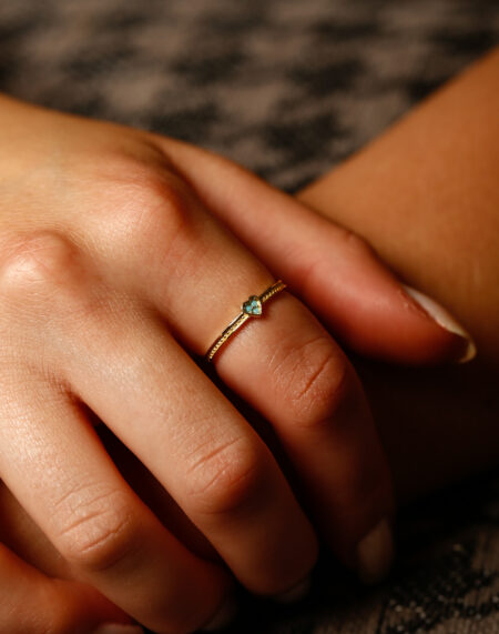 FİRUZE KALP YÜZÜK