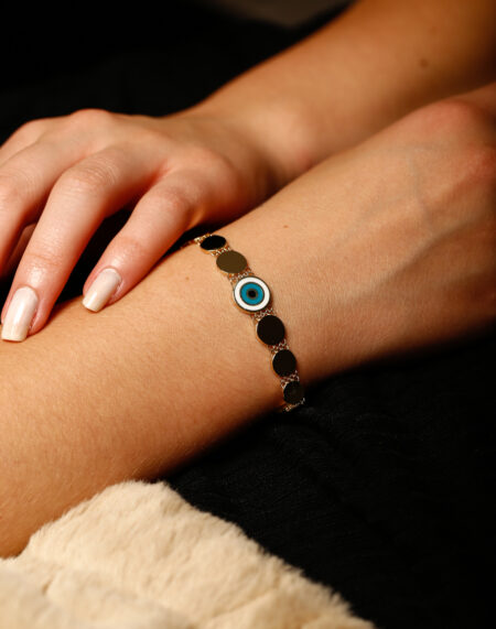 GÖZ BONCUKLU PLAKA BİLEKLİK