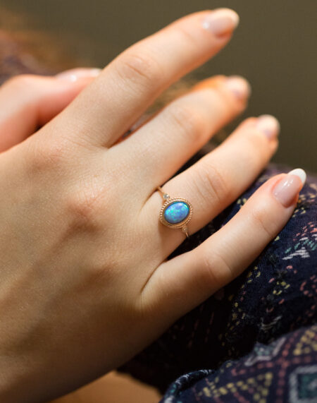 OPAL TAŞLI RETRO YÜZÜK