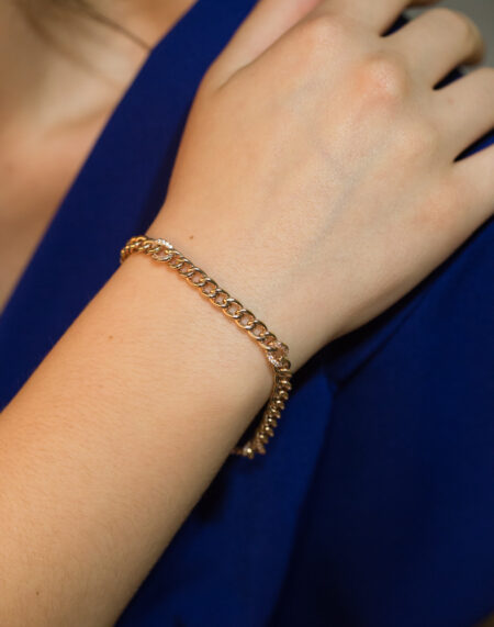 TAŞLI RETRO ZİNCİR BİLEKLİK