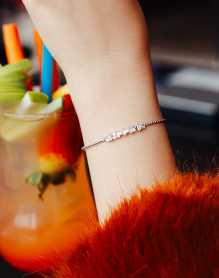 BAGET TAŞLI ALTIN BİLEKLİK