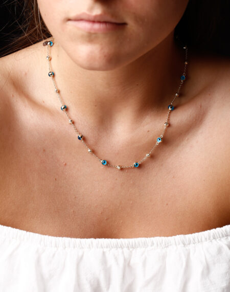 NAZAR BONCUKLU İTALYAN KOLYE