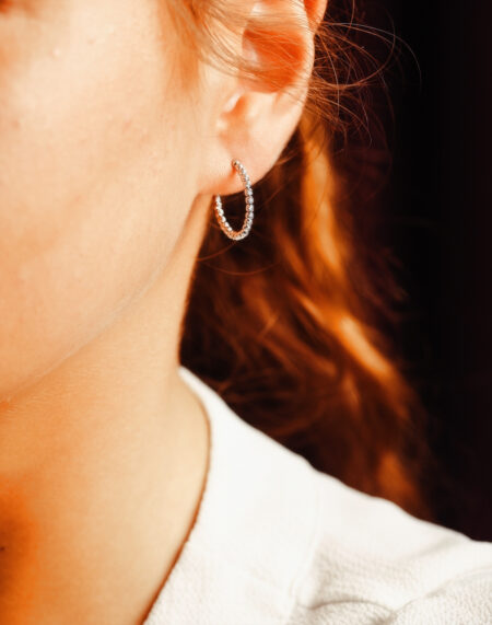 DORİKA BEYAZ ALTIN KÜPE