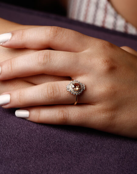 BAGETLİ CITRINE YÜZÜK