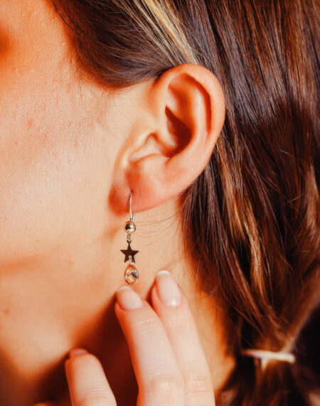 DOĞAL TAŞLI YILDIZ KÜPE