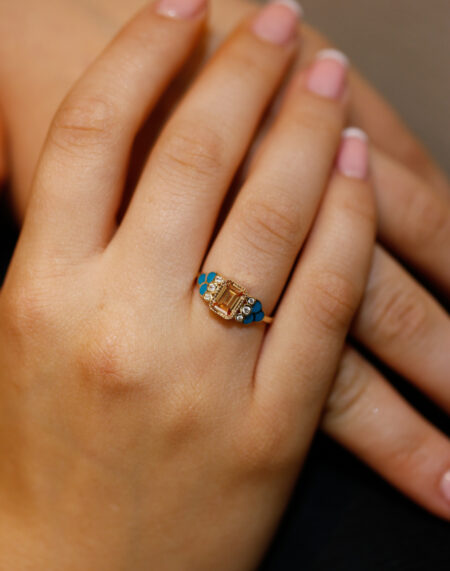 CTREEN TAŞLI ALTIN YÜZÜK