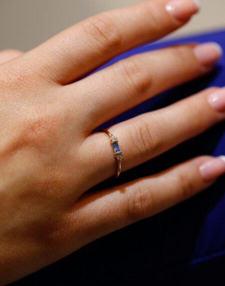 SAPPHİRE TAŞLI ALTIN YÜZÜK