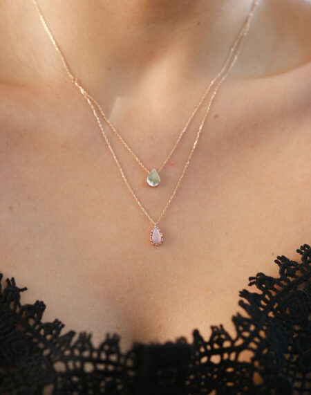 SU DAMLASI KOMBİN KOLYE