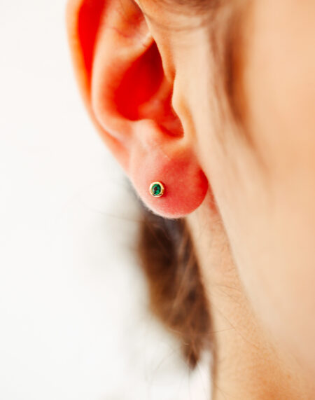 ZÜMRÜT TAŞLI KÜPE