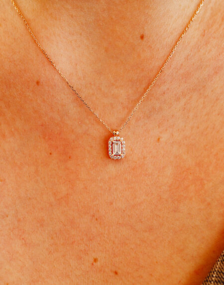 BAGET TAŞLI ALTIN KOLYE