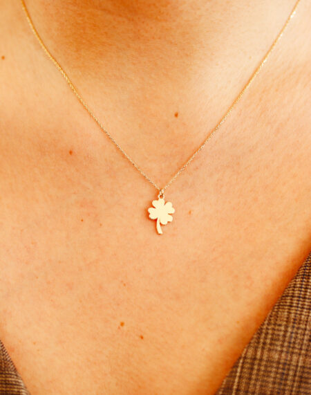 DÖRT YAPRAKLI YONCA ALTIN KOLYE