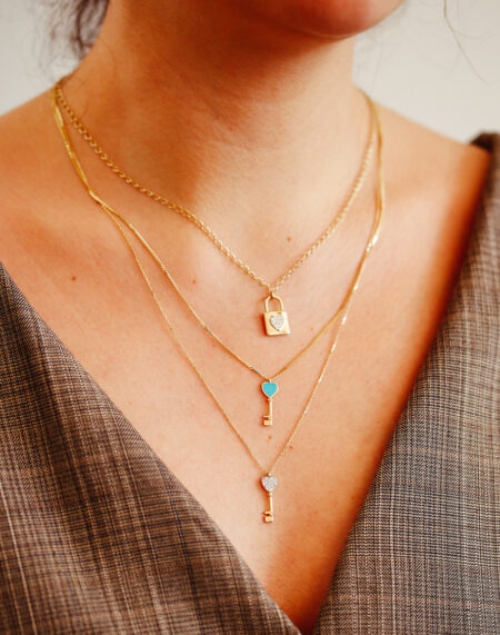 ÜÇLÜ KOMBİN ALTIN KOLYE