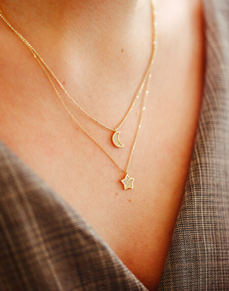 İKİLİ KOMBİN ALTIN ŞANS KOLYE