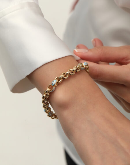 MAVİ MİNELİ BİLEKLİK