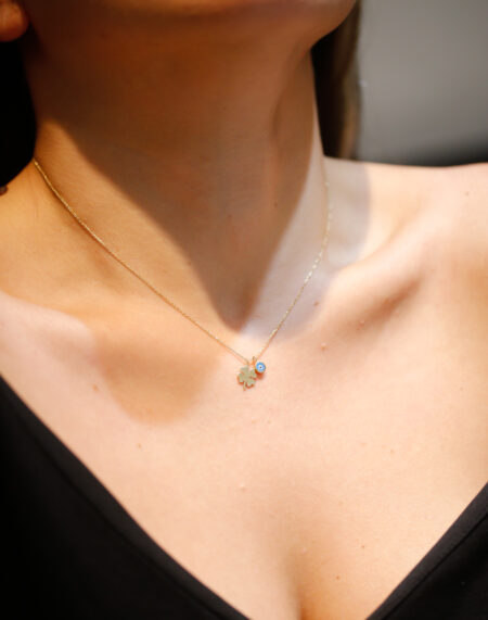 BİR GÖZ YONCA KOLYE