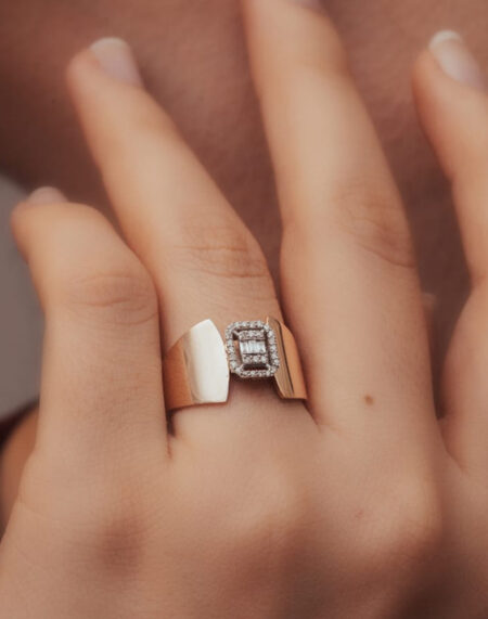 BAGET PIRLANTALI YÜZÜK