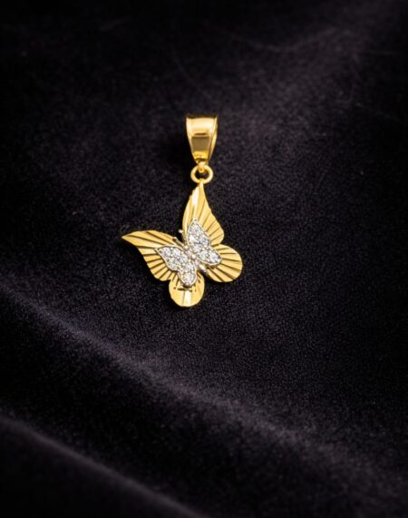 IŞILTI KELEBEK KOLYE UCU